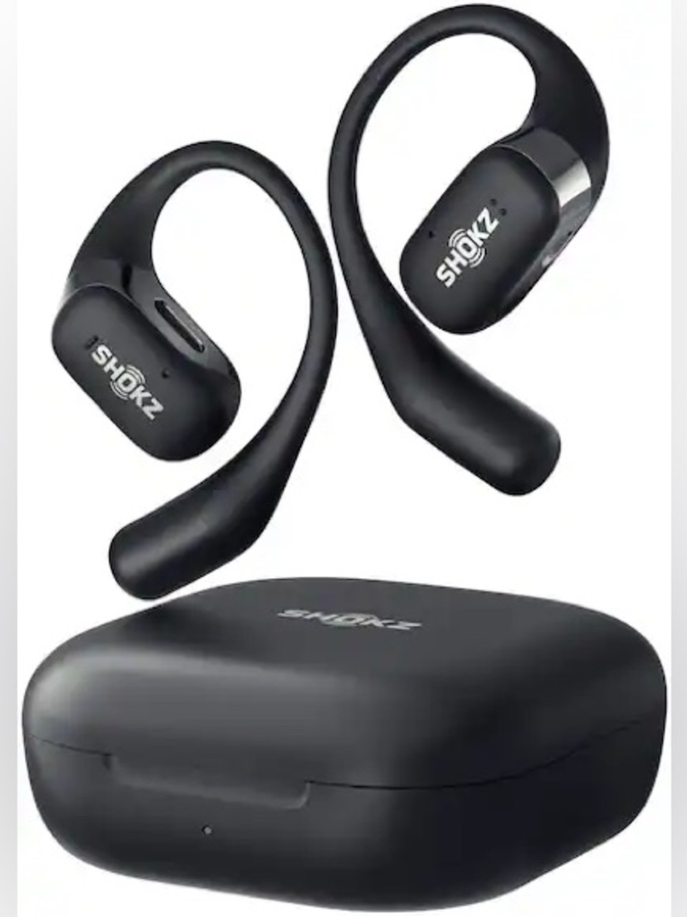 Shokz - OpenFit Open-Ear True Wireless Earbuds - Black